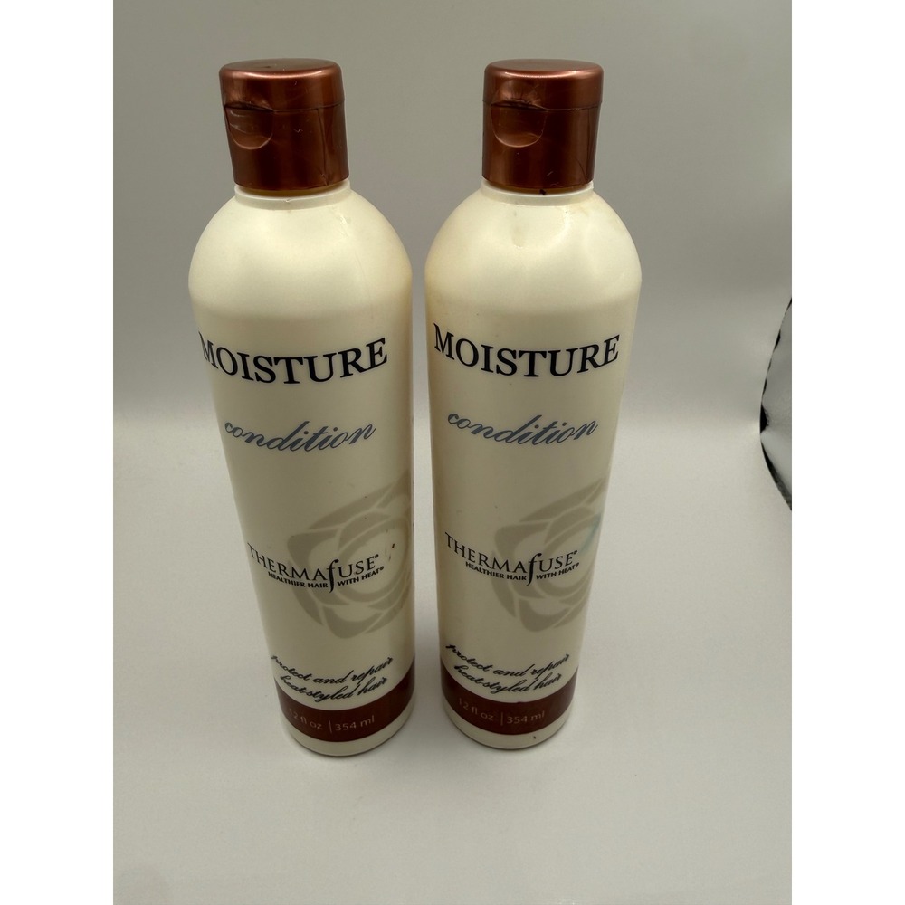 Thermafuse Moisture Condition 12 fl oz Set of 2 Heat Styled Hair Repair NEW